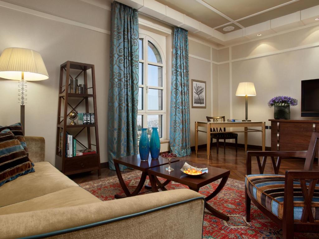 Posezení v ubytování King David Hotel Jerusalem
