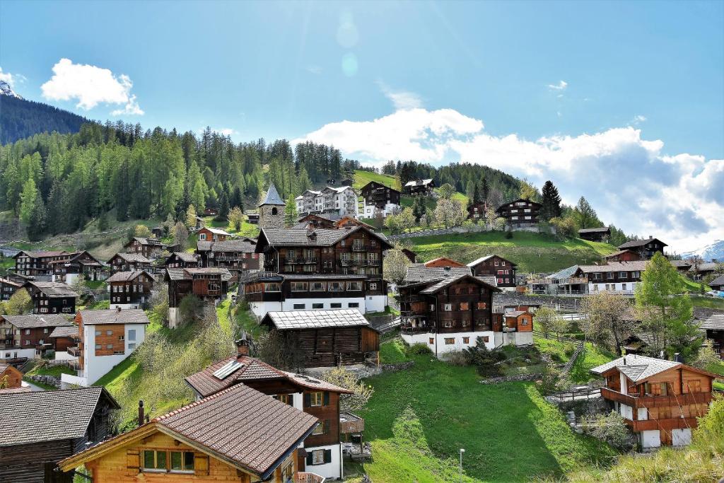 Nespecifikovaný výhled na hory nebo výhled na hory při pohledu z hotelu