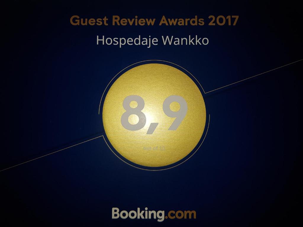 Certifikát, hodnocení, plakát nebo jiný dokument vystavený v ubytování Hospedaje Wankko