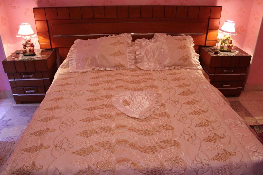 Letto o letti in una camera di Maged Pyramids View Inn