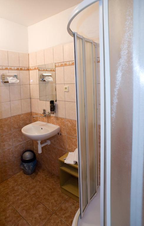 Ein Badezimmer in der Unterkunft Borovansky mlyn