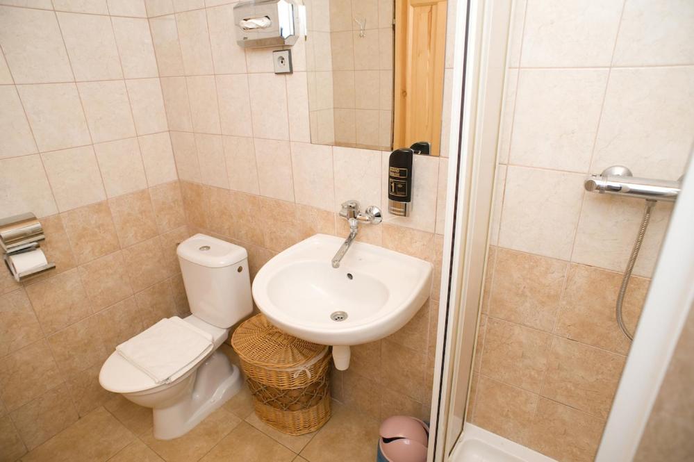 Ein Badezimmer in der Unterkunft Borovansky mlyn