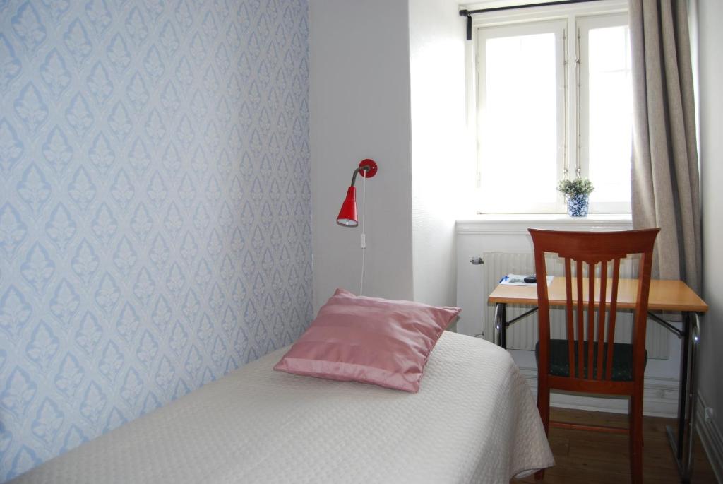Postel nebo postele na pokoji v ubytování Halmstad Hotell & Vandrarhem Kaptenshamn