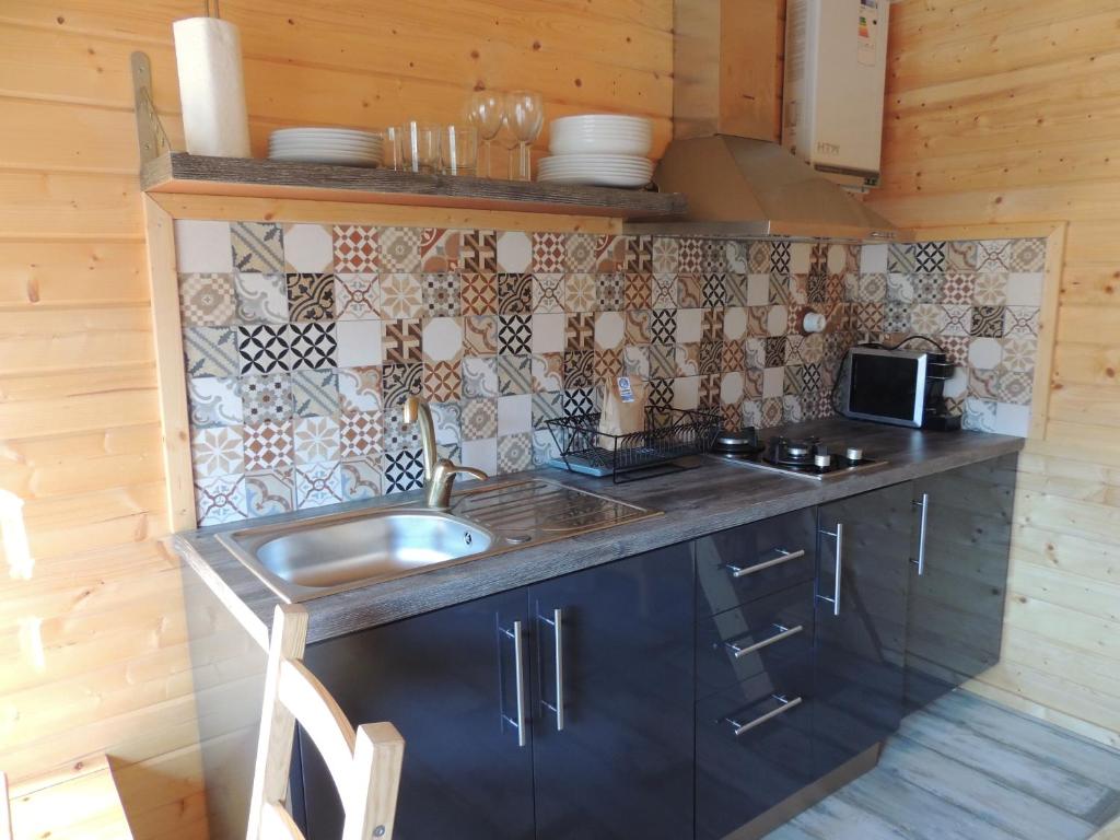 A kitchen or kitchenette at Càmping l'Alguer
