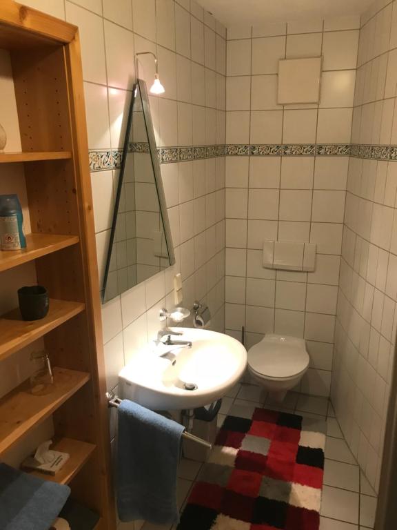 Koupelna v ubytování Doppelzimmer
