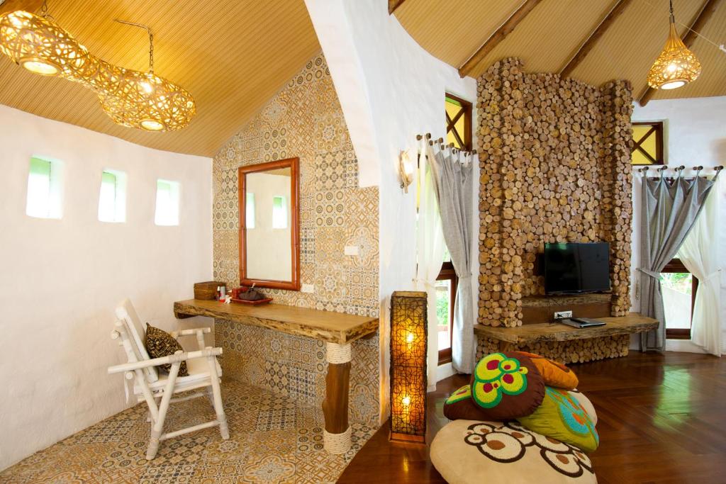TV o dispositivi per l'intrattenimento presso Koh Tao Cabana