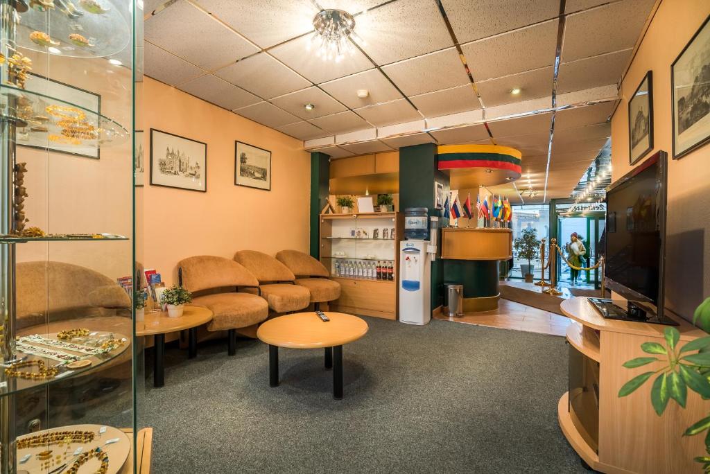 Posezení v ubytování Hotel Zemaites