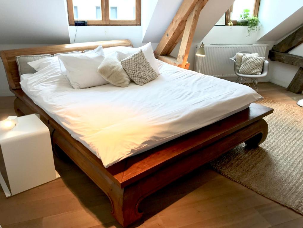 Postel nebo postele na pokoji v ubytování Tempor'area Apartment