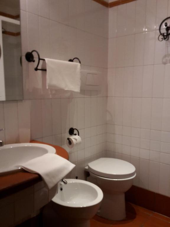 Koupelna v ubytování Hotel Al SanPietrino