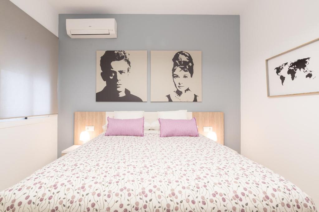 Posteľ alebo postele v izbe v ubytovaní Homemalaga Álamos Luxury