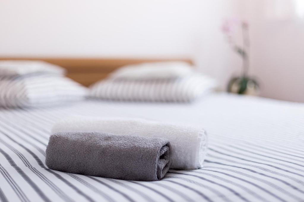 Postel nebo postele na pokoji v ubytování Apartments Contessa