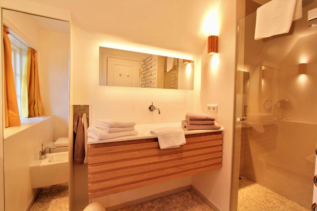 Koupelna v ubytování Ulenhof Appartements