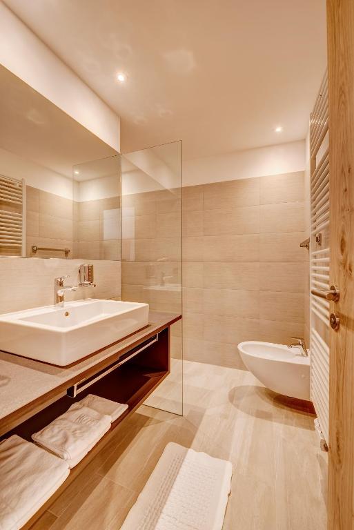Koupelna v ubytování Hotel Lamm