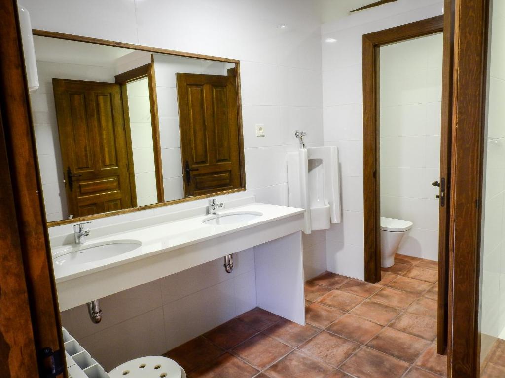 Koupelna v ubytování Albergue El Encanto