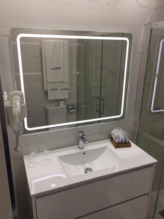 Koupelna v ubytování Hotel Artetxe
