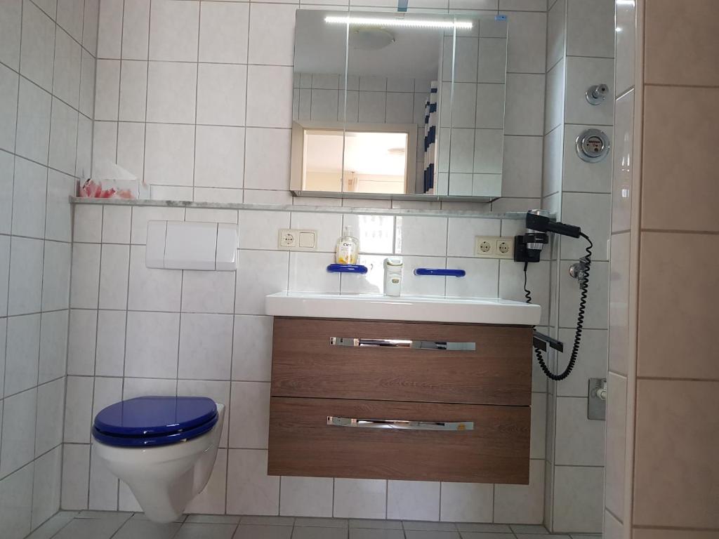 Koupelna v ubytování Gästehaus Rana