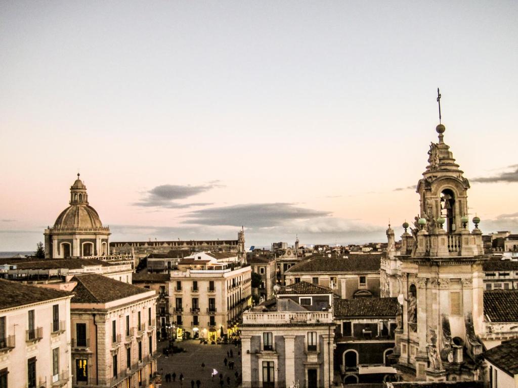 Výhľad na mesto Catania alebo výhľad na mesto priamo z apartmánu