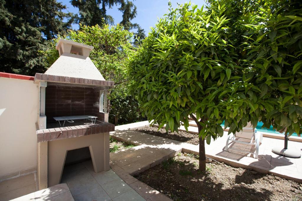 Zahrada ubytování Sunny Rhodes Villa
