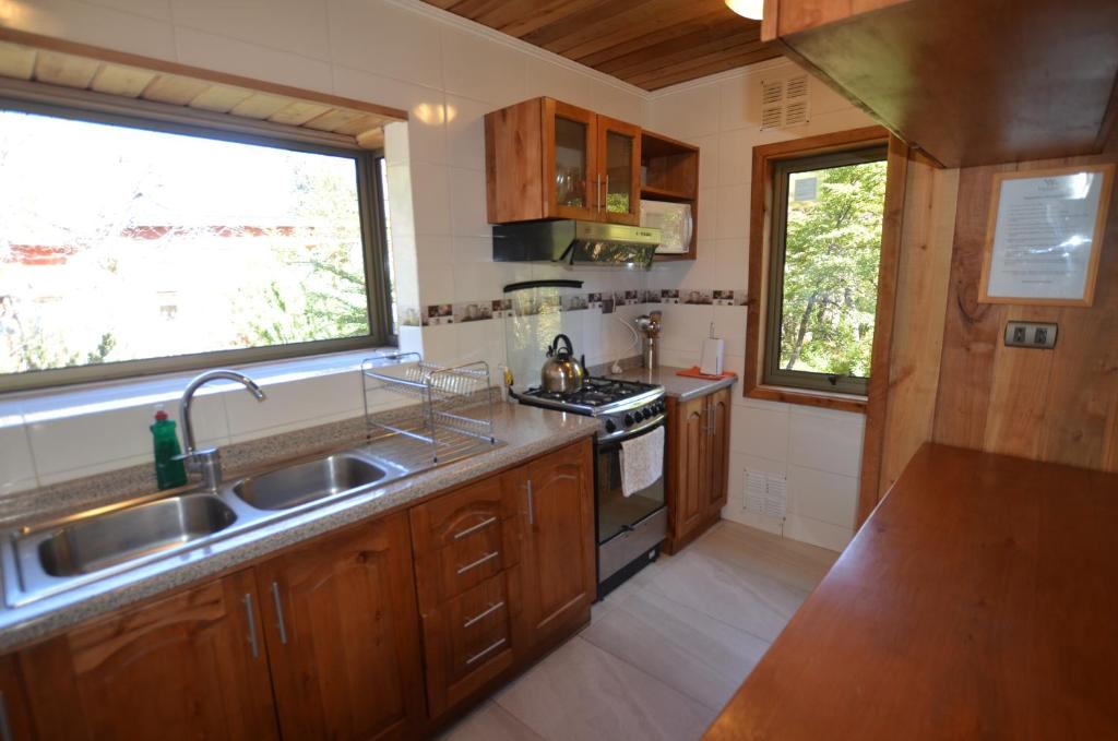 Cucina o angolo cottura di Cabañas Las Cabras