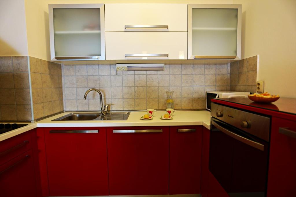 Kuchyňa alebo kuchynka v ubytovaní Apartman Lucita