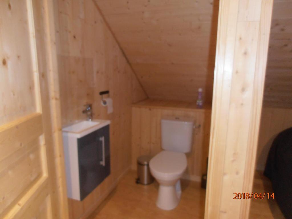 Koupelna v ubytování Gite de la Daniere