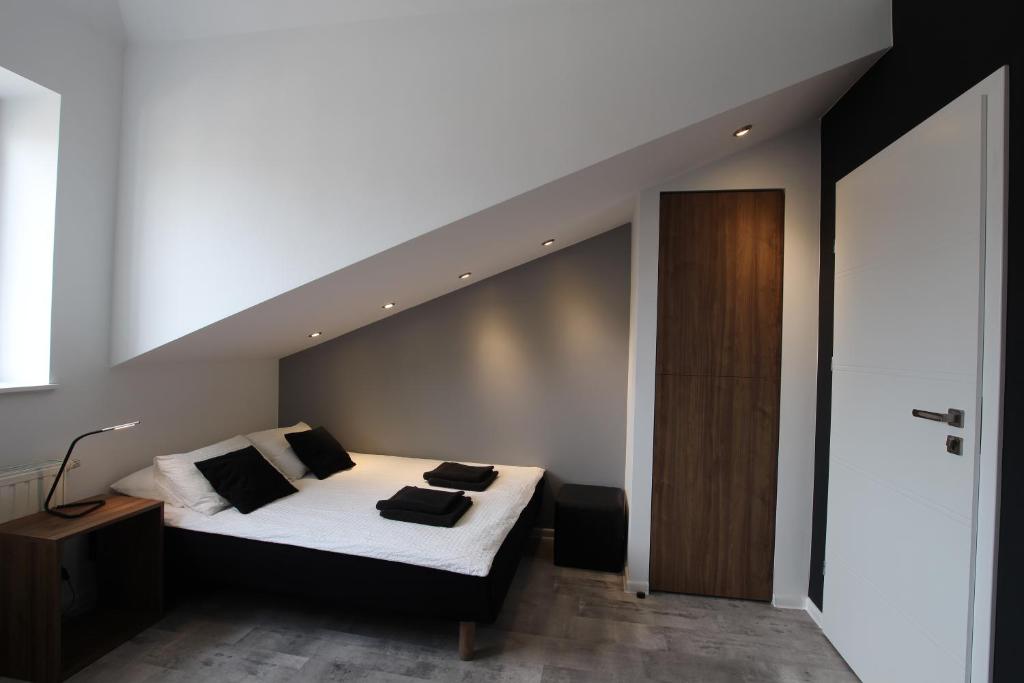 Posteľ alebo postele v izbe v ubytovaní Rainbow Apartments 1