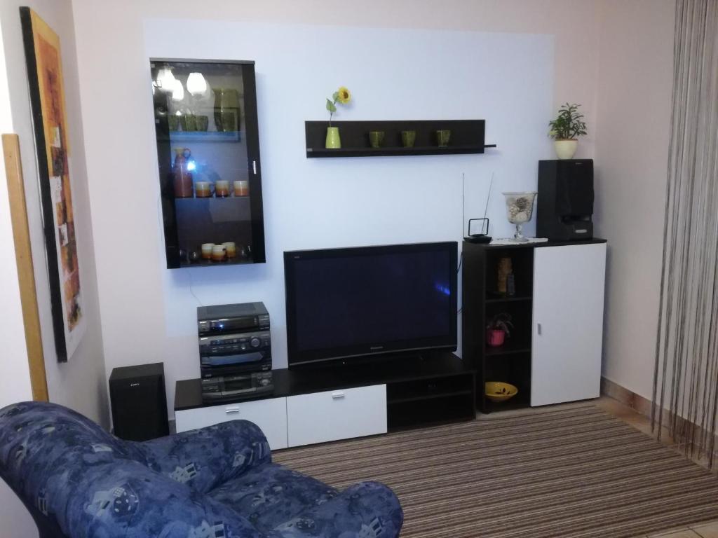 Televízia a/alebo spoločenská miestnosť v ubytovaní apartman Kate
