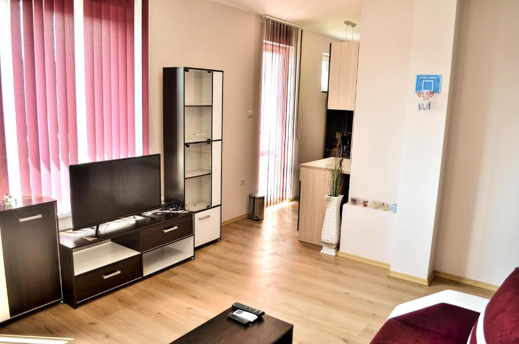 TV a/nebo společenská místnost v ubytování Central Apartment