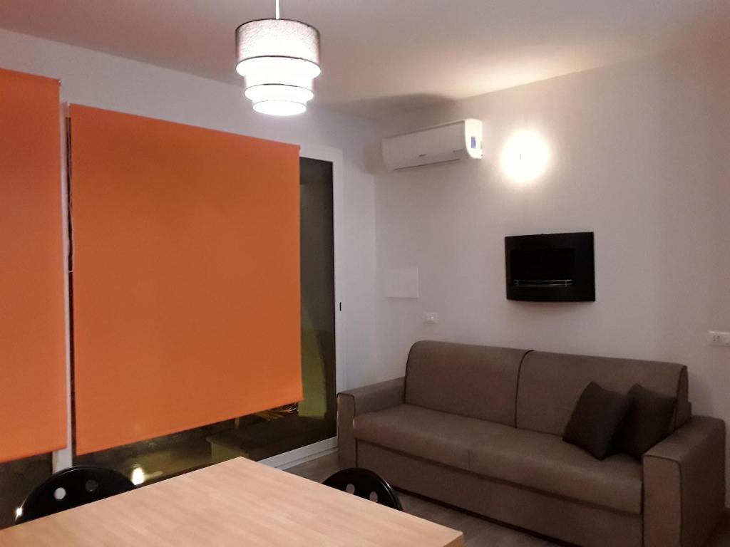 Telewizja i/lub zestaw kina domowego w obiekcie Villa sul porto