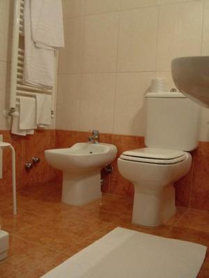 Koupelna v ubytování Hotel GF