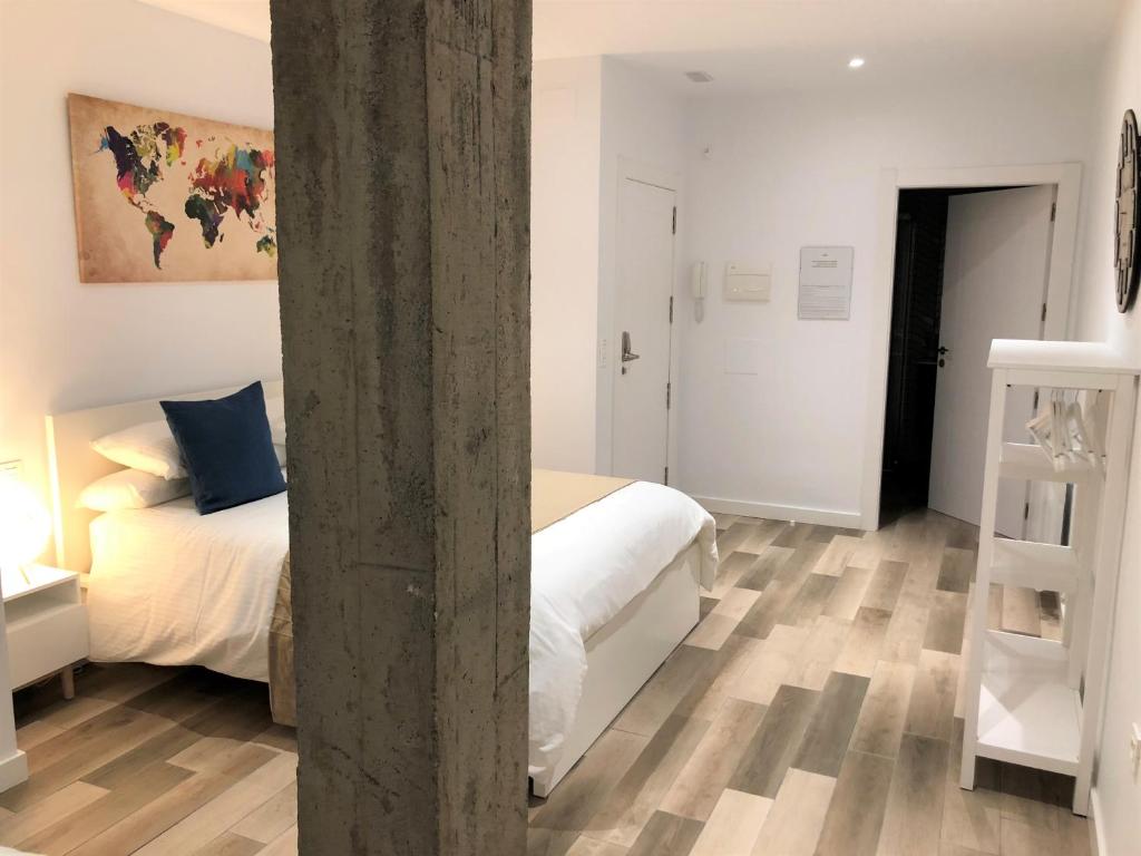 Postel nebo postele na pokoji v ubytování Apartamentos Centro en Recogidas, Granada