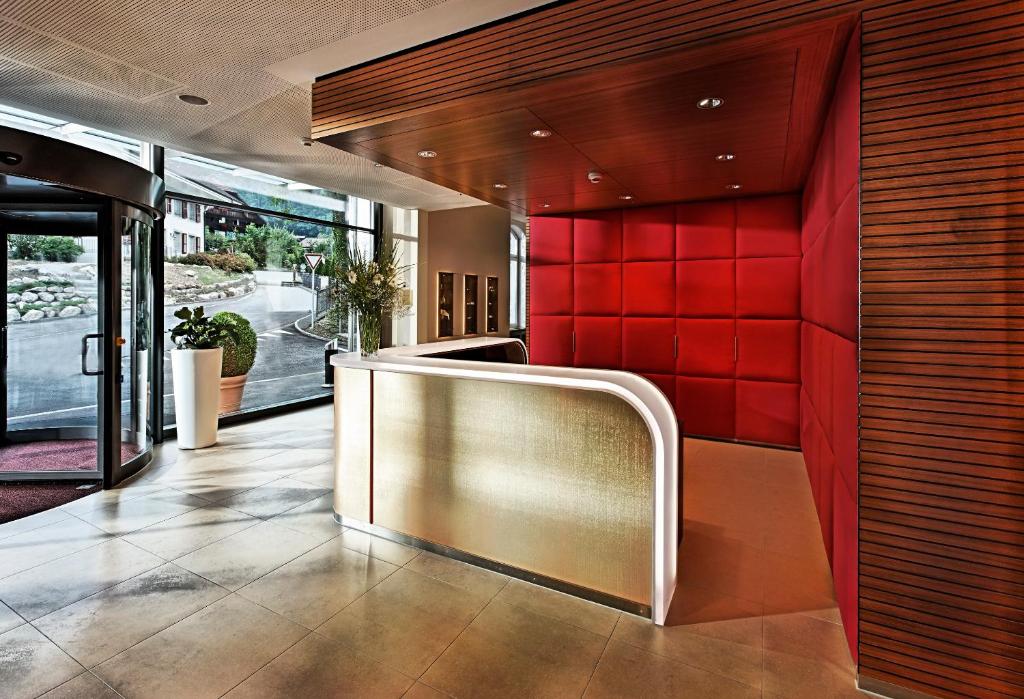 Vstupní hala nebo recepce v ubytování Hotel Eden Spiez