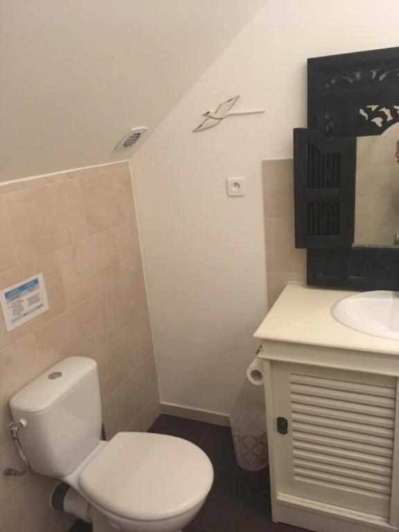 Koupelna v ubytování Caloupilé