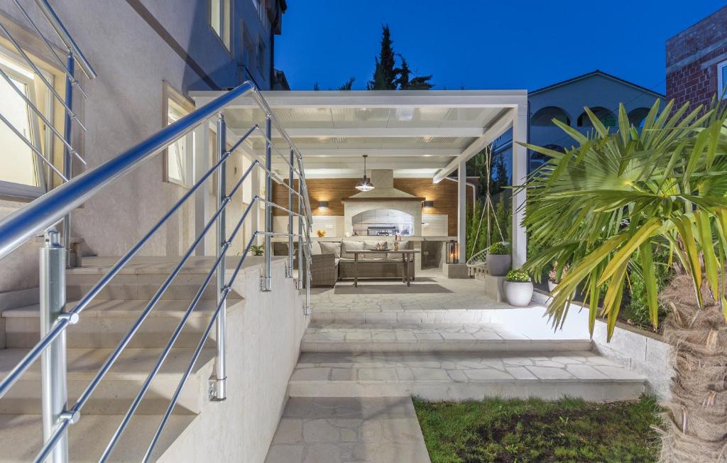 a staircase leading up to a home with a house at Villa Stephany in Poreč