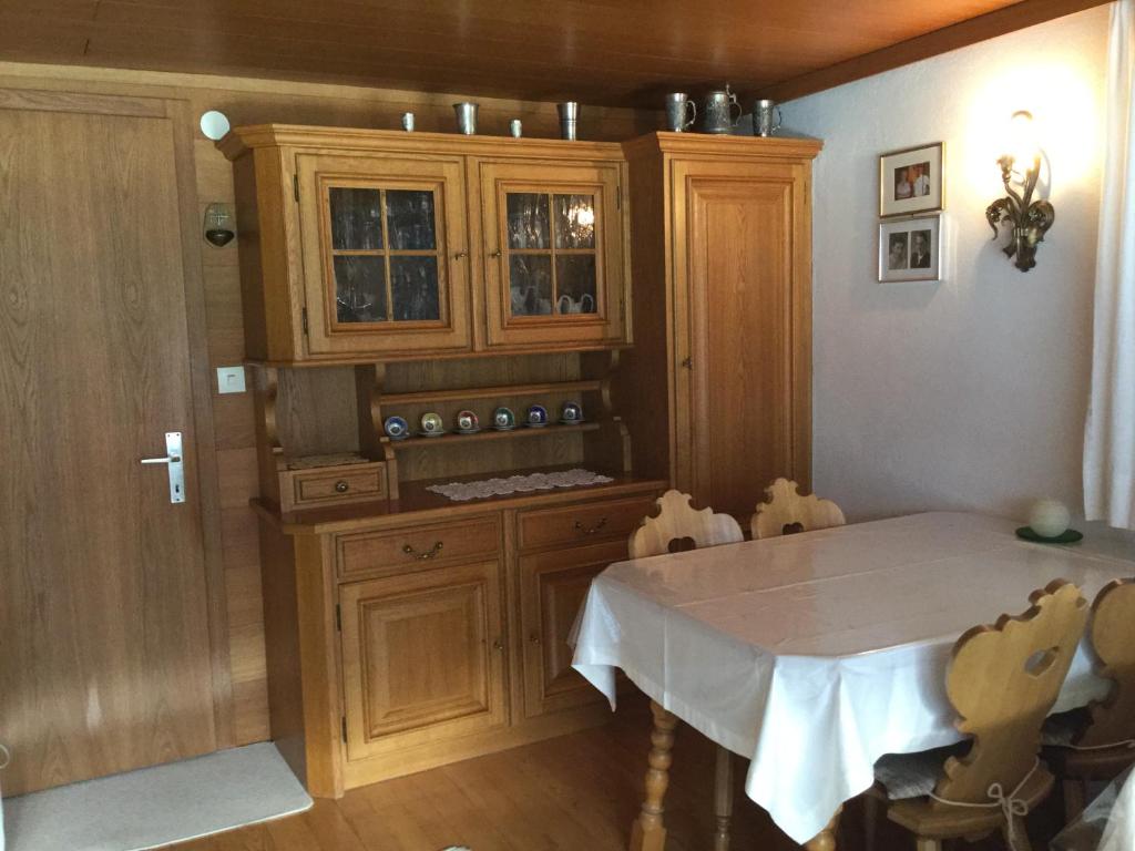Kuchyň nebo kuchyňský kout v ubytování Gästehaus Pfandl