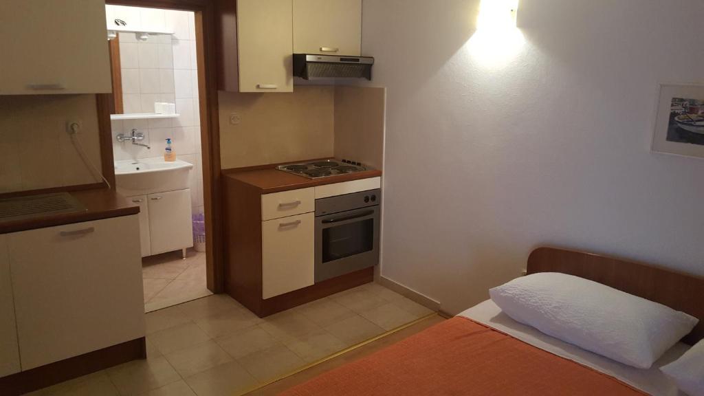 Kuchyň nebo kuchyňský kout v ubytování Apartments Vlasic