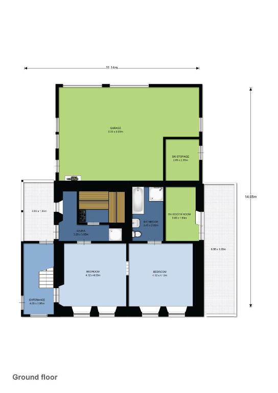 Půdorys ubytování Chalet Studen