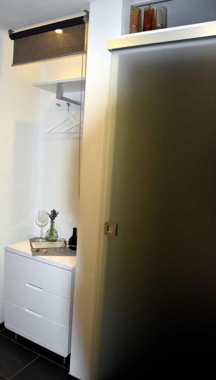 Kuchyň nebo kuchyňský kout v ubytování Ferienhaus Finster