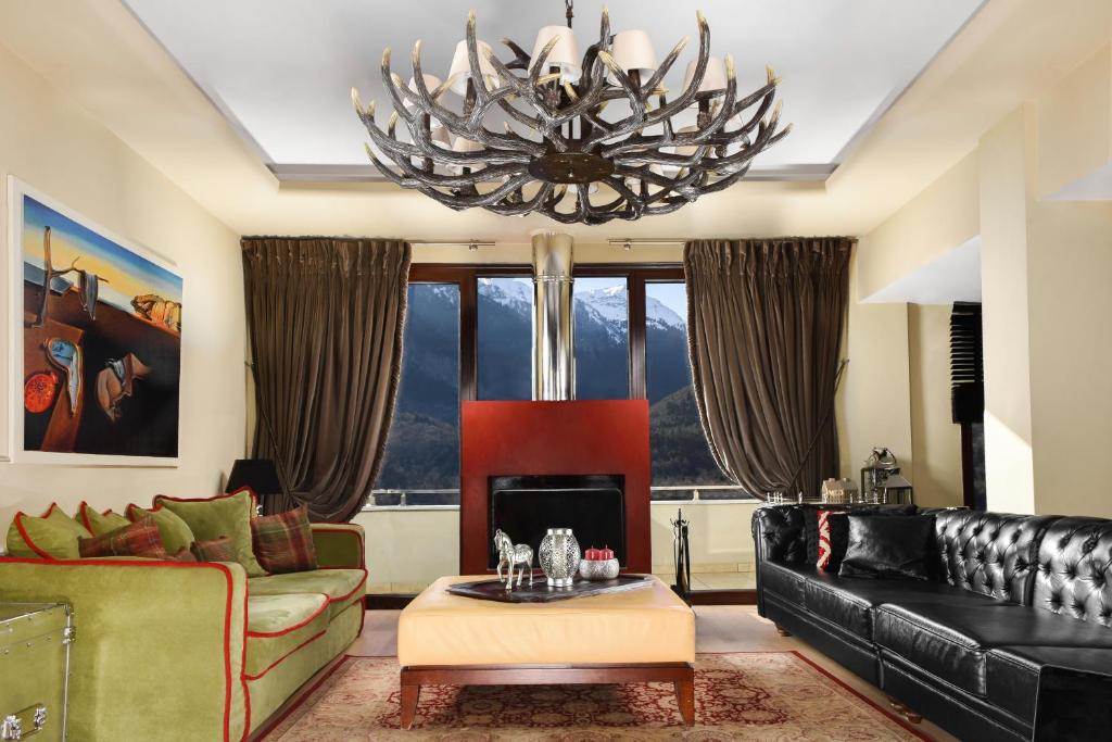 Posezení v ubytování Forest Suites Boutique Hotel