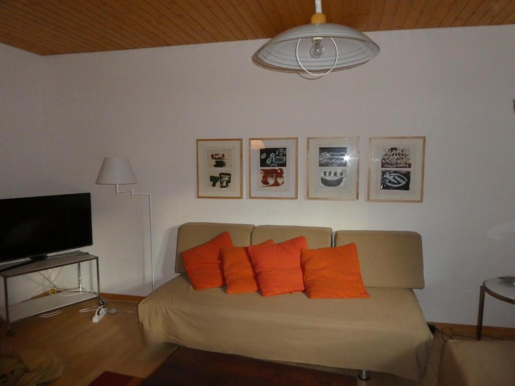 En TV eller et underholdningssystem på Haus Silberblick Anrig
