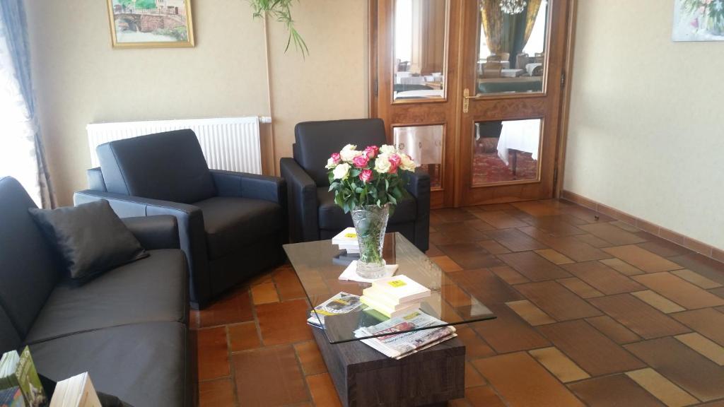 Posezení v ubytování Hostellerie Reeb