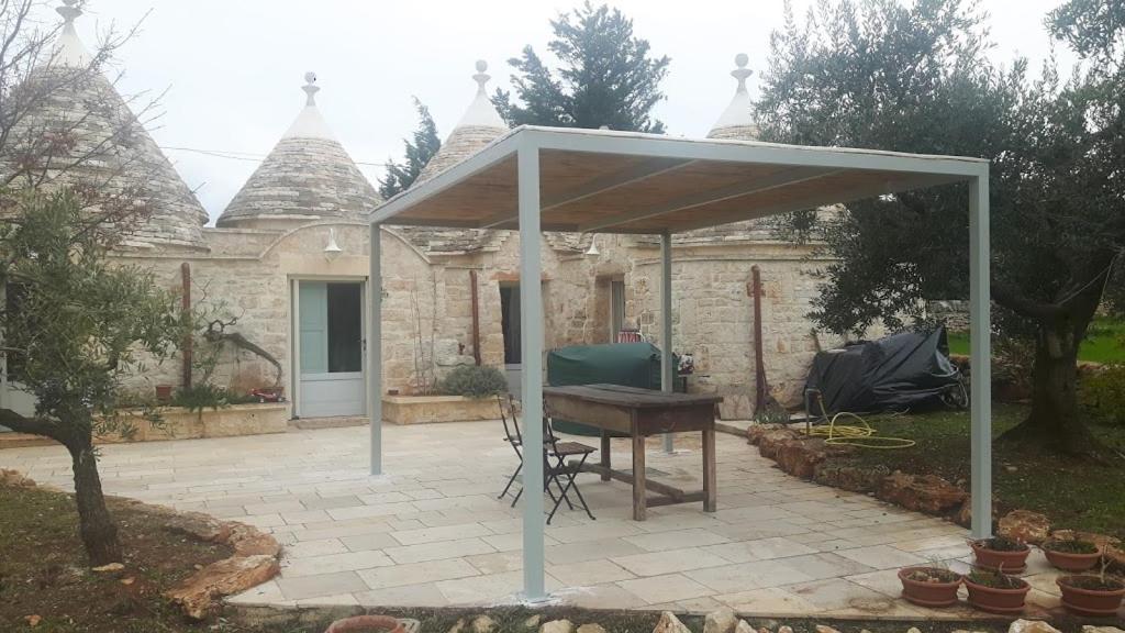 A patio or other outdoor area at Trulli Spinosa