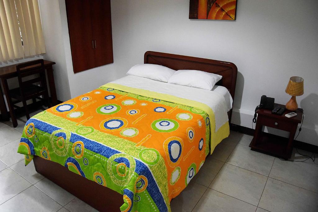 Postel nebo postele na pokoji v ubytování Hotel de Alborada
