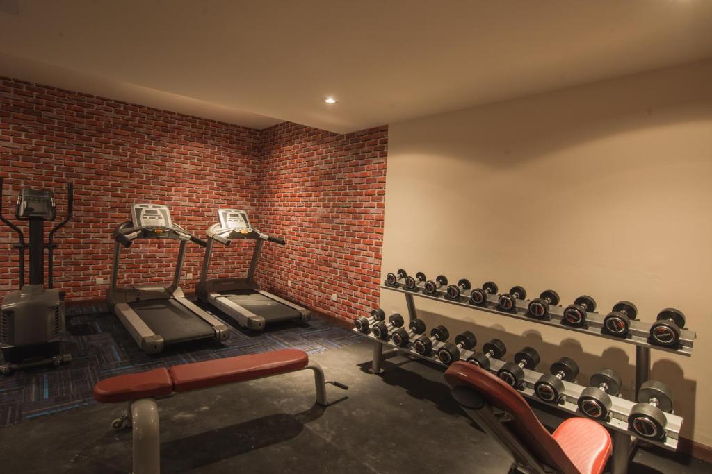 Fitness centrum a/nebo fitness zařízení v ubytování Riviera Suites Melaka