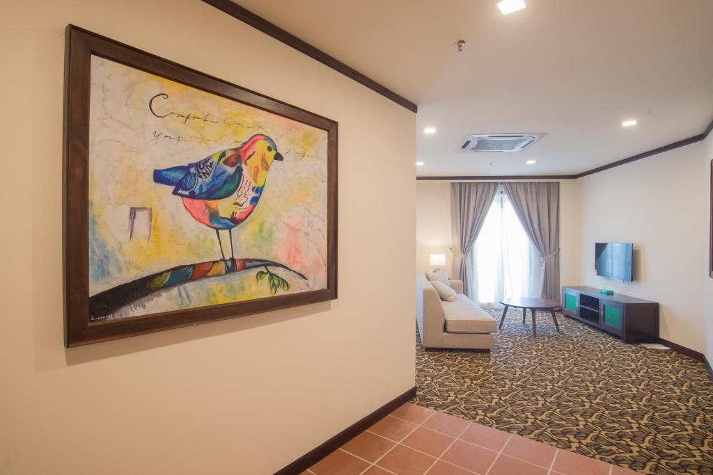 TV a/nebo společenská místnost v ubytování Riviera Suites Melaka