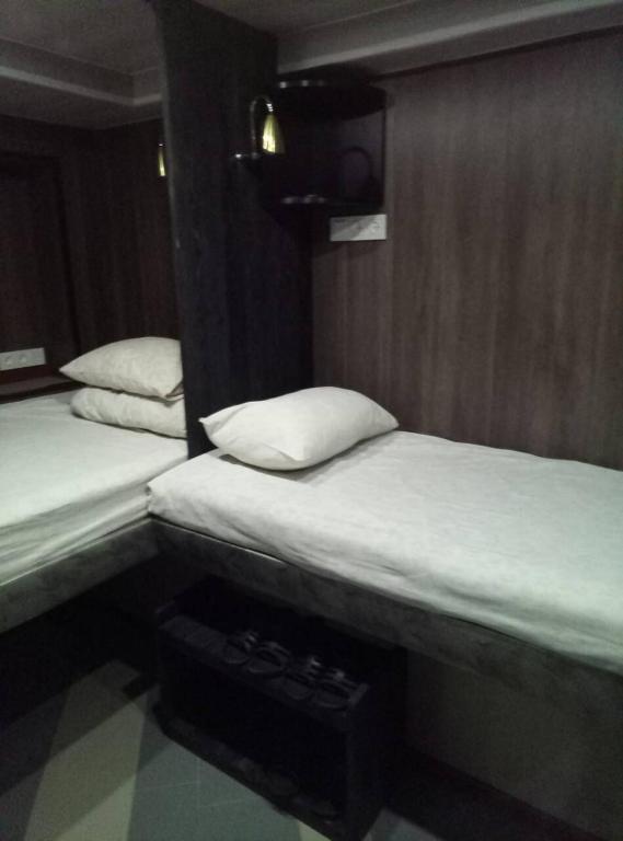 Postel nebo postele na pokoji v ubytování Guest house Khan