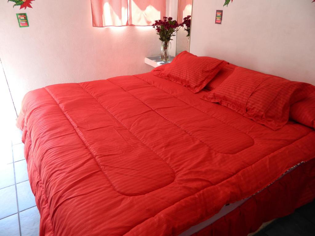 Letto o letti in una camera di Posada Joan Sebastian