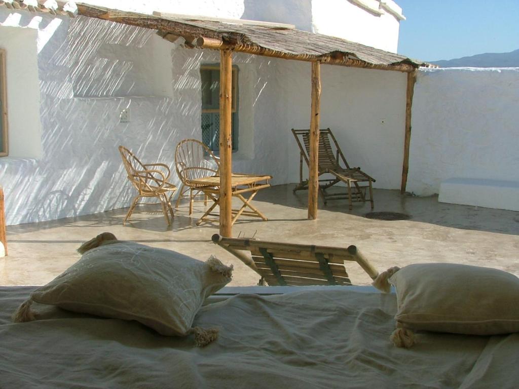 Patio alebo iná vonkajšia časť ubytovania Cueva Las Yeseras