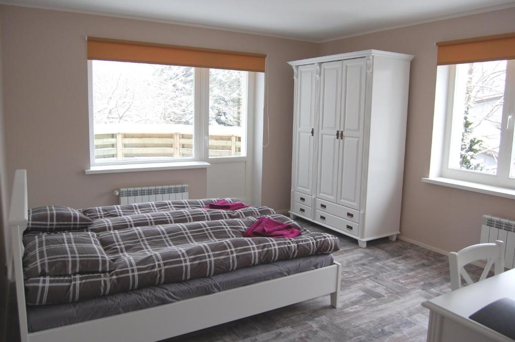 Postel nebo postele na pokoji v ubytování Kaunis Guesthouse