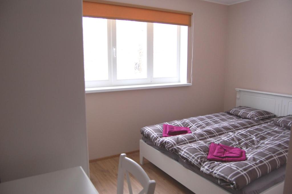 Postel nebo postele na pokoji v ubytování Kaunis Guesthouse
